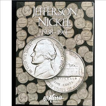 1938-1961 JEFFERSON NICKEL INCOMPLETE COIN SET IN A WHITMAN COLLECTOR BOOK