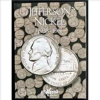 1938-1961 JEFFERSON NICKEL INCOMPLETE COIN SET IN A WHITMAN COLLECTOR BOOK