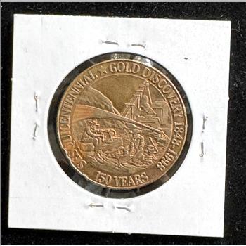 1848-1998 150 YEARS GOLD DISCOVERY MEDAL COIN
