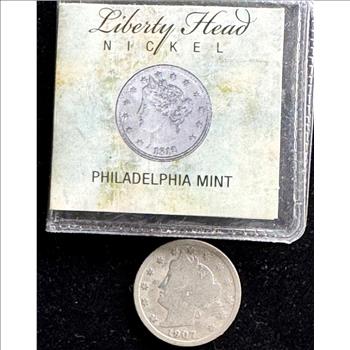 1907 LIBERTY HEAD NICKEL COIN
