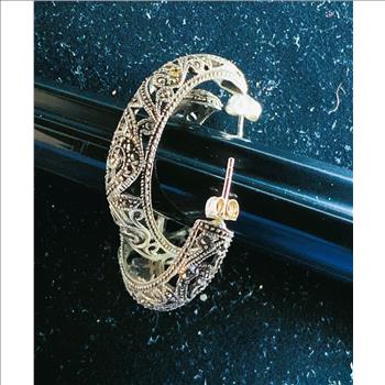 STERLING SILVER EARRINGS , NICE DESIGNS