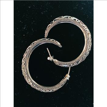 STERLING SILVER EARRINGS , NICE DESIGNS