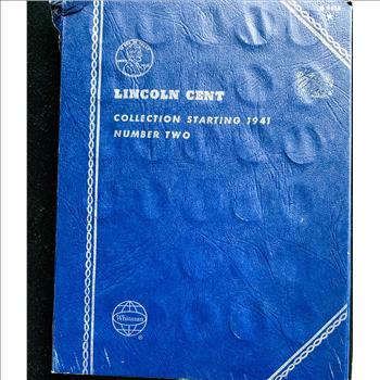 LINCOLN CENT COIN COLLECTION WHITMAN BOOK, ALMOST COMPLETED
