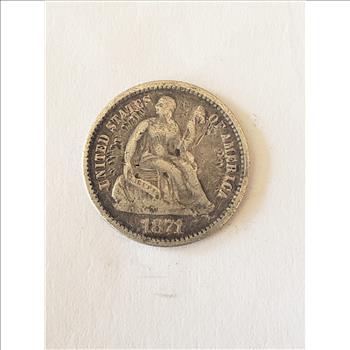 1858 Seated Half Dime