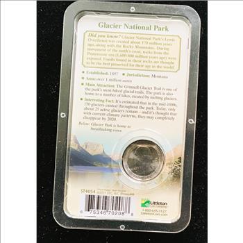 2011 YEAR, GLACIER, 7TH IN SERIES, AMERICA'S NATIONAL PARK COMMEMORATIVE QUARTERS, BU IN ORIGINAL SEALED PKG