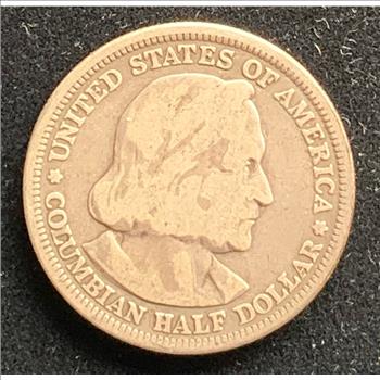 1893 SILVER COLUMBIAN EXPOSITION (CHICAGO WORLD FAIR) COMM UNITED STATES HALF DOLLAR  COIN