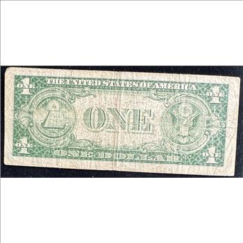 1935 F SERIES SILVER CERTIFICATE $1 DOLLAR CURRENCY IN A SLEVE