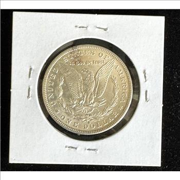 1889-S SCARCE MORGAN SILVER DOLLAR BRIGHT LUSTER COIN, HARD TO PHOTO IN HOLDER