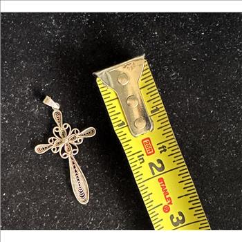 .925 STERLING SILVER VINTAGE 1 7/8