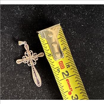 .925 STERLING SILVER VINTAGE 1 7/8