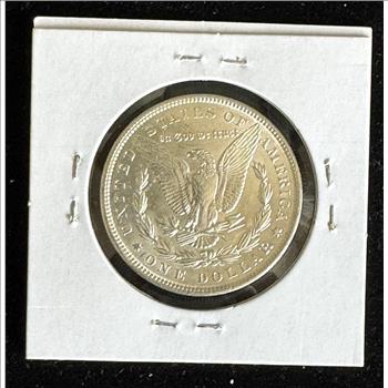 1891 MORGAN SILVER DOLLAR BRIGHT LUSTER COIN, HARD TO GET BEST PHOTO IN HOLDER