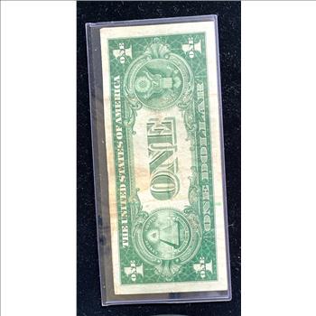 SILVER CERTIFICATE SERIES 1935 A ONE DOLLAR NOTE CRISP NICE 