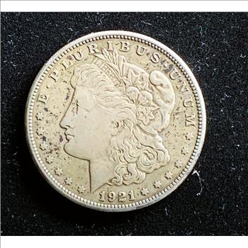 1921-S MORGAN SILVER DOLLAR , FULL HEAD BAND, CLEAR DETAILS, NICE COIN