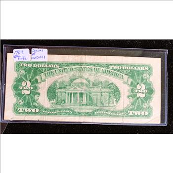 $2 DOLLAR 1963 SERIES UNITED STATES NOTE 