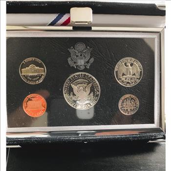 1994-S PREMIER SILVER US MINT PROOF SET, ORIG US MINT CASE, BOX, COA, GEM COIN SET
