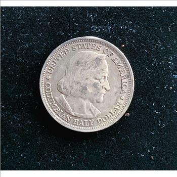 1893 SILVER COLUMBIAN EXPOSITION (CHICAGO WORLD FAIR) COMM UNITED STATES HALF DOLLAR , REALLY NICE COIN