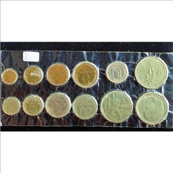 RUSSIAN COINS, UNCIRCULATED SET 12 COINS IN ORIG VACUMN PACKED PKG, SOME RARE, ALL IN EXCELLENT CONDITION