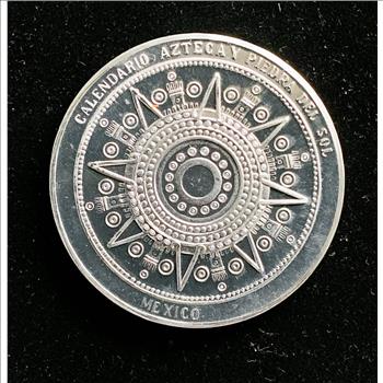 AZTEC CALENDAR, COIN,  NEW IN PKG, BUT OVER 50 YEARS OLD, REAL WORK OF ART