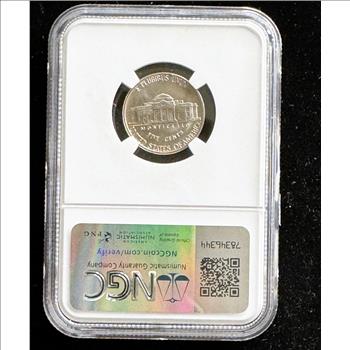 1978-D JEFFERSON NICKEL, NGC GRADE MS-65 IN THE SLAB