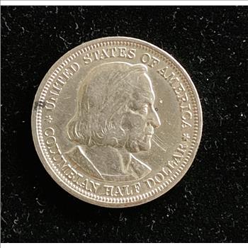 1893 SILVER (CHICAGO WORLD FAIR) COMMEMORATIVE, COLUMBIAN EXPO,  US HALF DOLLAR , HIGH GRADE UNCIRCULATED COIN