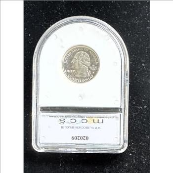 2000-S 25C SILVER VERY HIGH GRADE PROOF-70 DEEP CAMEO COIN IN THE SLAB