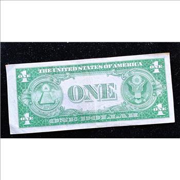 SILVER CERTIFICATE SERIES 1935 C, ONE DOLLAR NOTE, NICE CRISP BLUE LABEL NOTE IN SLEVE