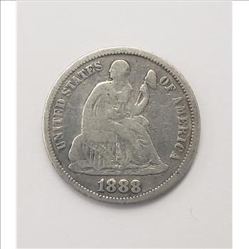 1888 Seated Dime