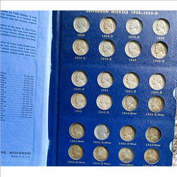 1938-1964 JEFFERSON NICKELS COMPLETE QUALITY COIN COLLECTION SET IN A NICE WHITMAN BOOK