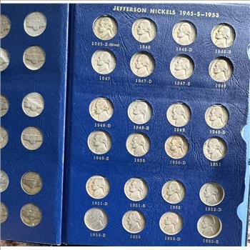 1938-1964 JEFFERSON NICKELS COMPLETE QUALITY COIN COLLECTION SET IN A NICE WHITMAN BOOK