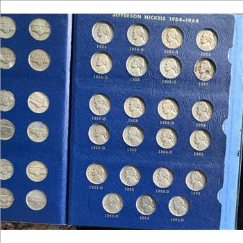 1938-1964 JEFFERSON NICKELS COMPLETE QUALITY COIN COLLECTION SET IN A NICE WHITMAN BOOK