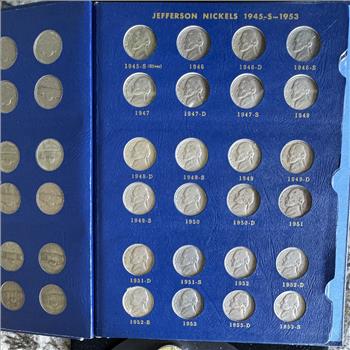 1938-1964 JEFFERSON NICKELS COMPLETE QUALITY COIN COLLECTION SET IN A NICE WHITMAN BOOK