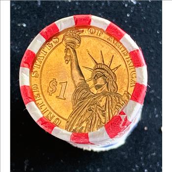 $1 DOLLAR PRESIDENTIAL GOLDEN DOLLAR  COIN COLLECTION ORIGINAL U.S. MINT ROLL BRILLIANT UNCIRCULATED SERIES
