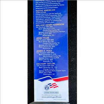 US PRESIDENTS BRILLIANT UNCIRCULATED COMMEMORATIVE GOLDEN  DOLLAR  COLLECTION (5) COINS