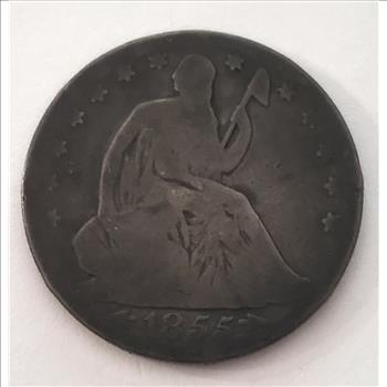 US 1855 O Seated Half Dollar