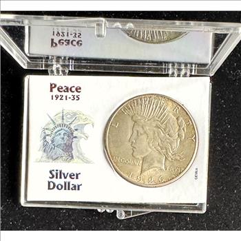 1926-S SILVER PEACE DOLLAR  QUALITY COIN IN THE CASE