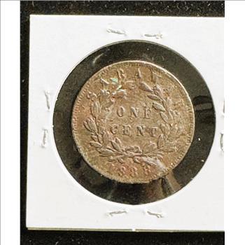 1888 BRITISH MALASIA ONE CENT SAEAWAK