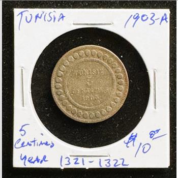 1903-A TUNISIA 5 CENTIMES NICE DETAILS