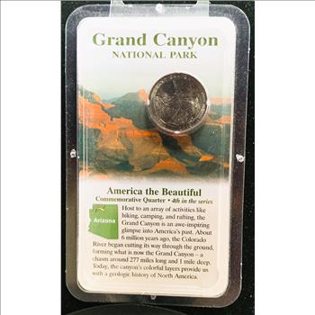 GRAND CANYON NATIONAL PARK COMMEMORATIVE QUARTER COIN, ORIGINAL SEALED PKG