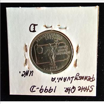 1999 D  Uncirculated Pennsylvania State Quarter