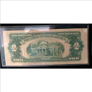 1953 B TWO DOLLAR NOTE RED SEAL IN SLEVE