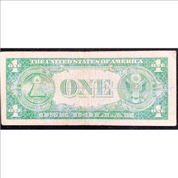 1935-G SERIES $1 SILVER CERTIFICATE NOTE IN THE SLEVE