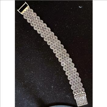 ANTIQUE VINTAGE OUT OF ESTATE STERLING SILVER CLASSY JEWELRY, 7