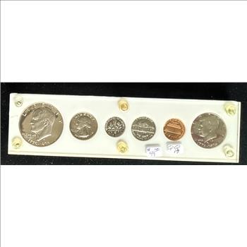 1776-1976-S BICENTENNIAL PROOF SET 6 GEM COINS, IN A HARD CASE