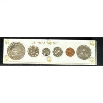 1776-1976-S BICENTENNIAL PROOF SET 6 GEM COINS, IN A HARD CASE