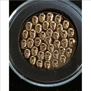 PRESIDENT'S COIN, ONLY COIN OF IT'S KIND EVER MINTED, ELECPLATED 24K GOLD, IMAGES, DATA  ALL 39 PRESIDENTS UP THROUGH REAGAN