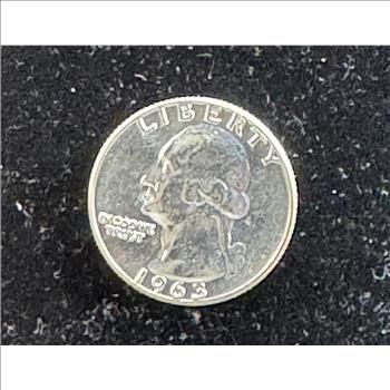 1963-P SILVER BRILLIANT UNCIRCULATED QUARTER