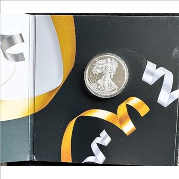 2020 U.S. MINT AMERICAN EAGLE .999 SILVER PROOF CONGRATULATIONS COIN SET, IN SEALED OGP, COA