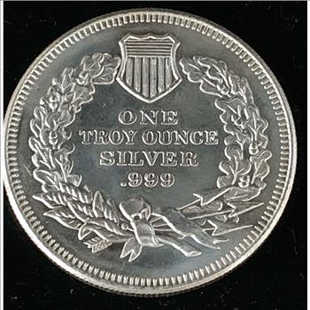 SILVER INDIAN LIBERTY 1oz ROUND .999 FINE SILVER