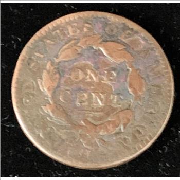 1834 VINTAGE COPPER US LARGE ONE CENT