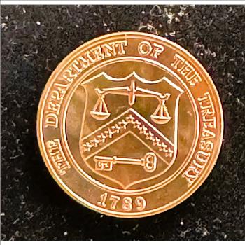 U.S. MINT DENVER COPPER MEDALLION 1789 BRILLIANT UNCIRCULATED COIN